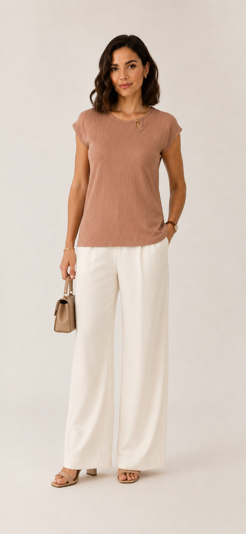 Blusa Gota Dourada Canelada Feminina