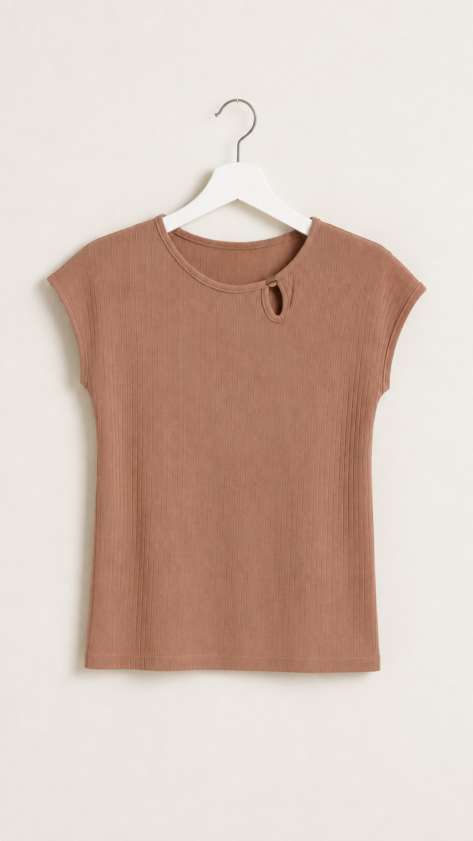 Blusa Gota Dourada Canelada Feminina