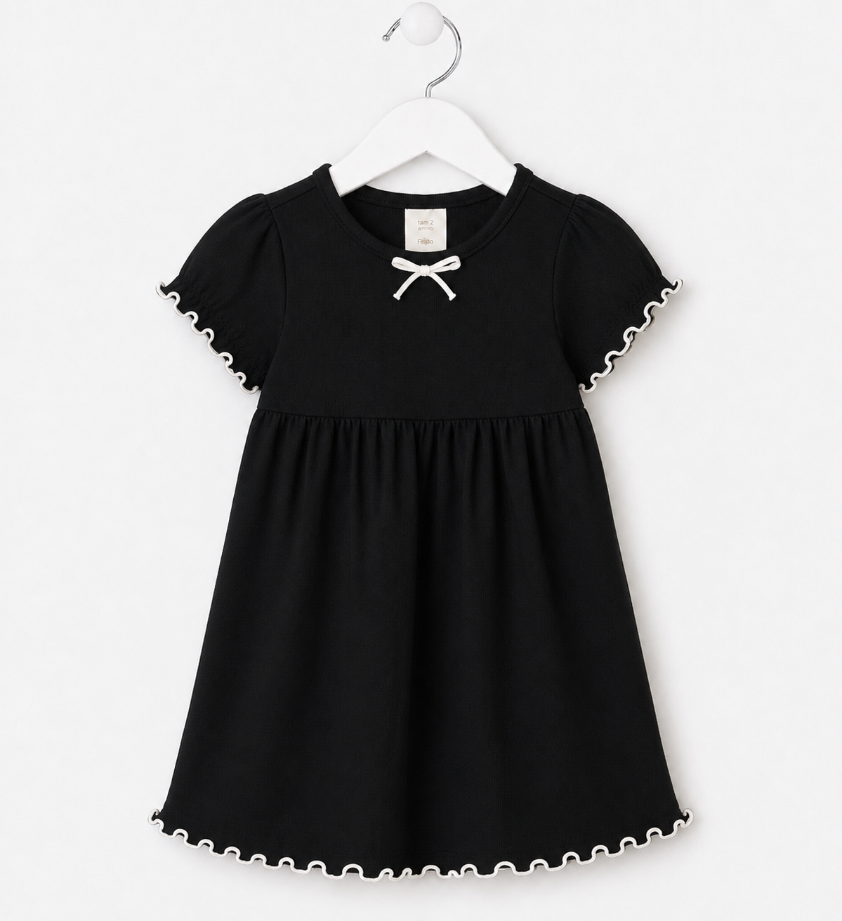 Vestido Ribaninha Preto&Branco
