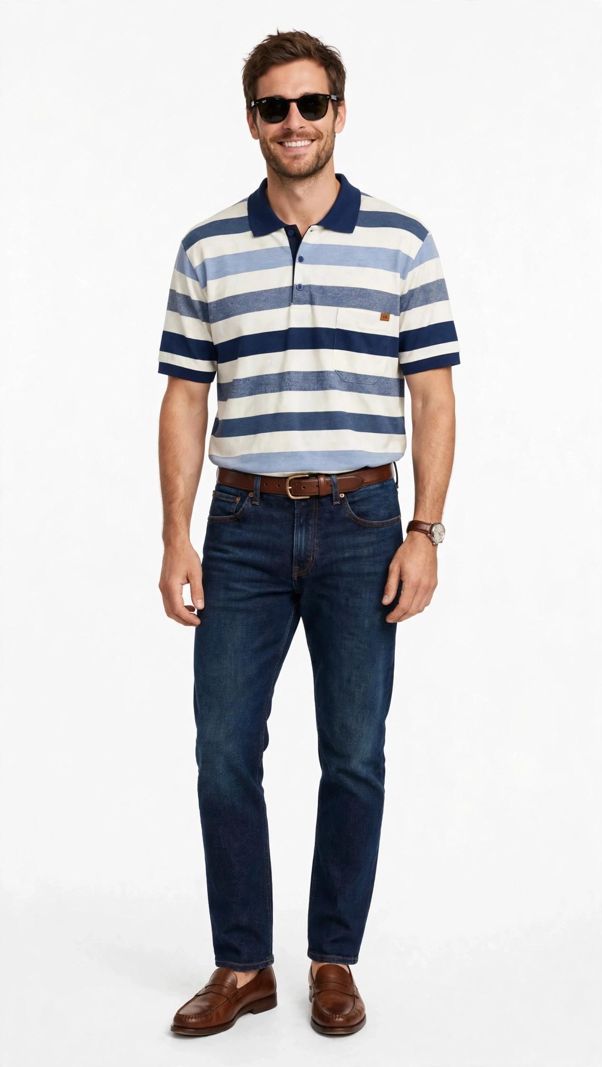 Camisa Polo Listrada Premium