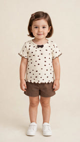 Blusa Ribaninha de Bolinha
