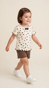 Blusa Ribaninha de Bolinha