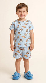 Pijama Infantil de Capivara Manga Curta