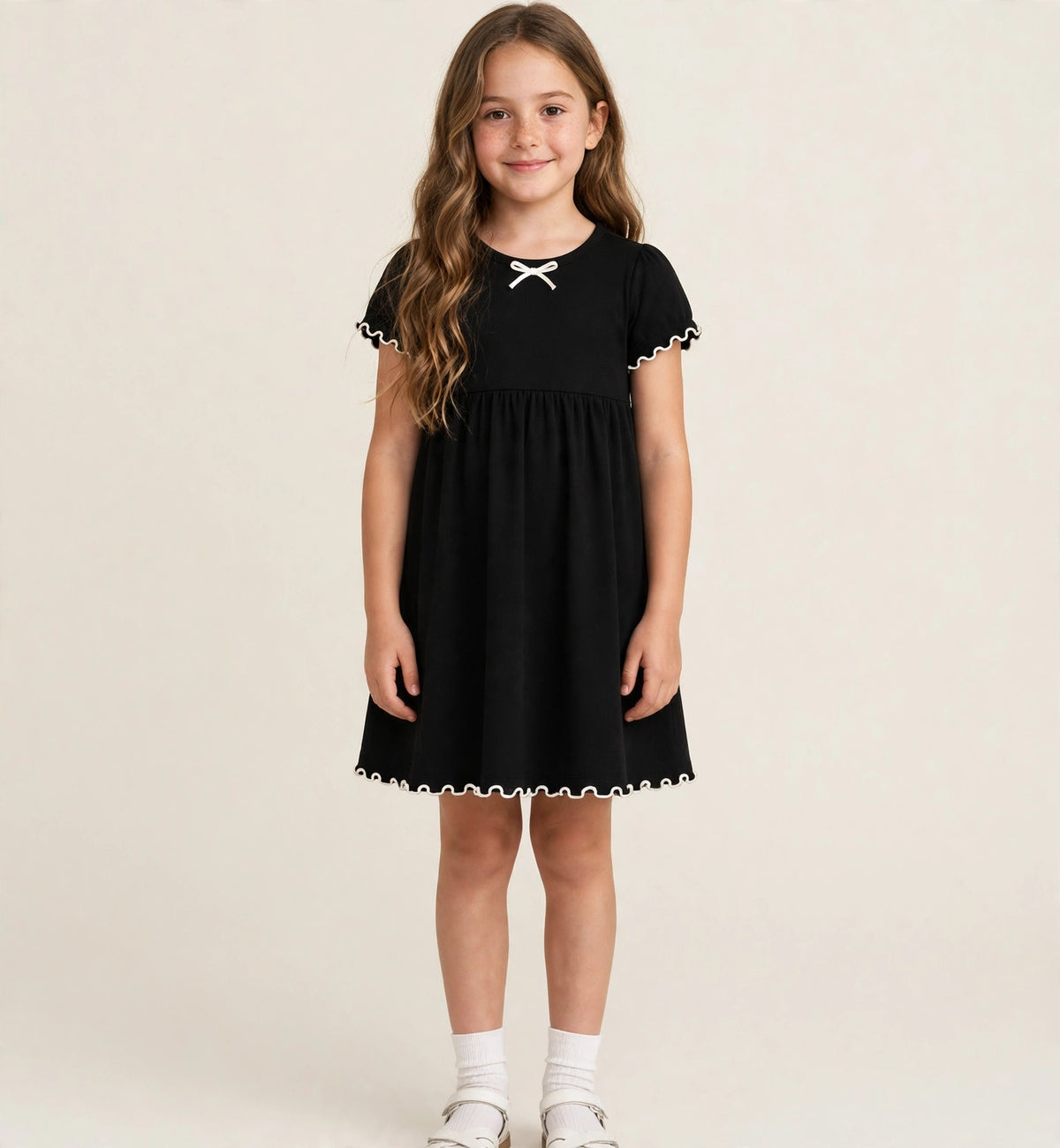 Vestido Ribaninha Preto&Branco