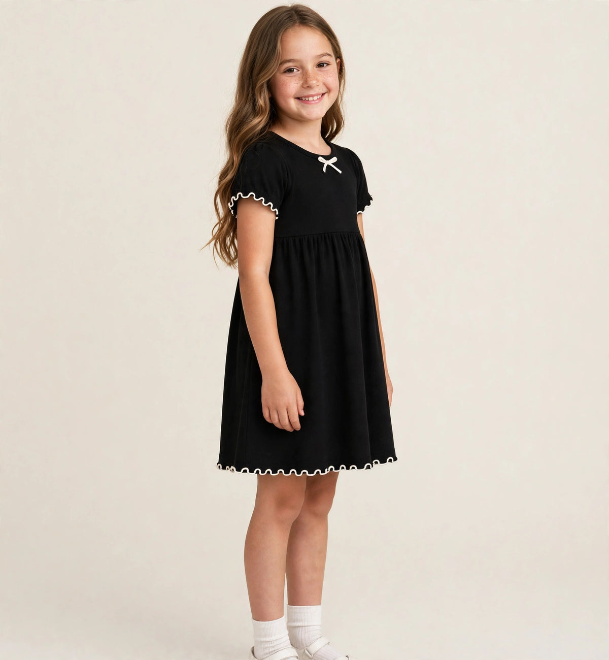 Vestido Ribaninha Preto&Branco