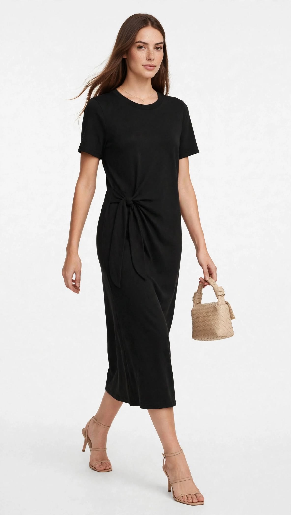 Vestido Amarração Midi