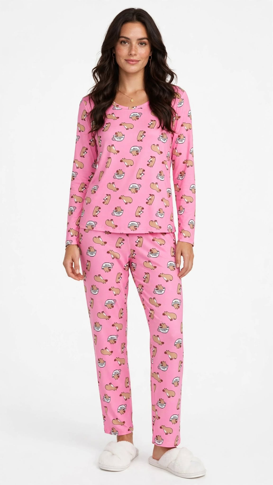 Conjunto de Pijama de Capivara Adulto