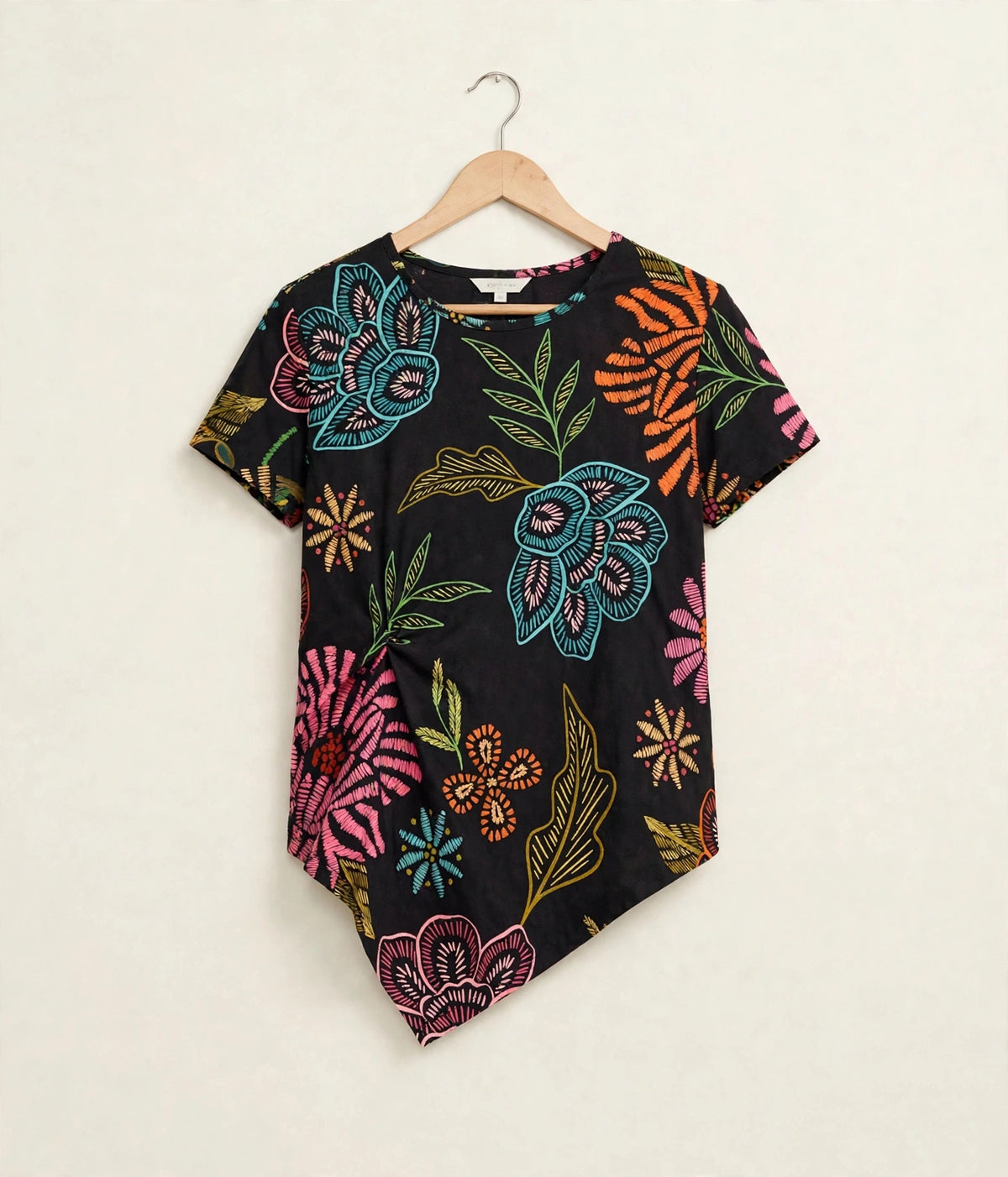 Blusa de Ponta Estampada