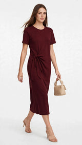 Vestido Amarração Midi
