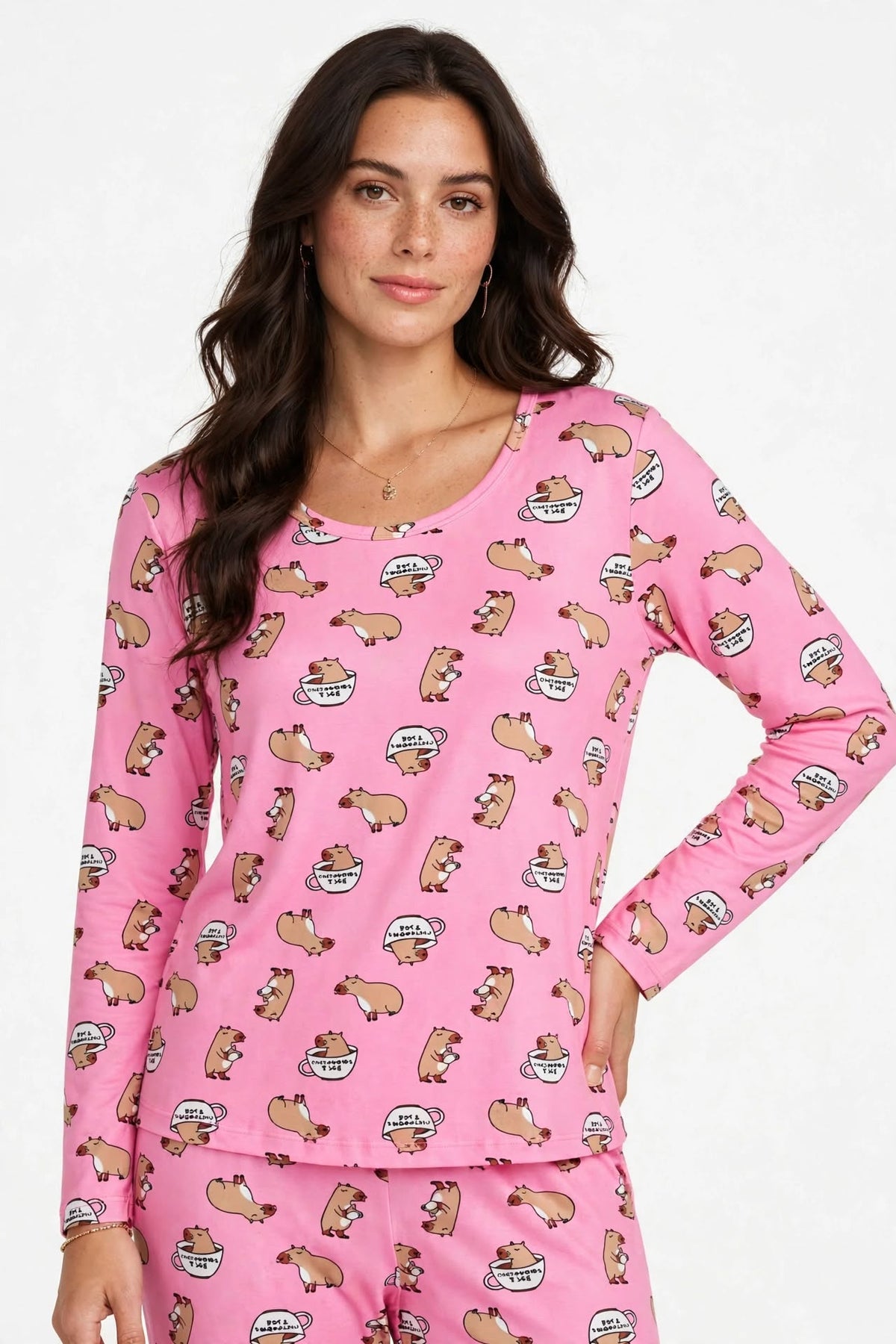 Conjunto de Pijama de Capivara Adulto