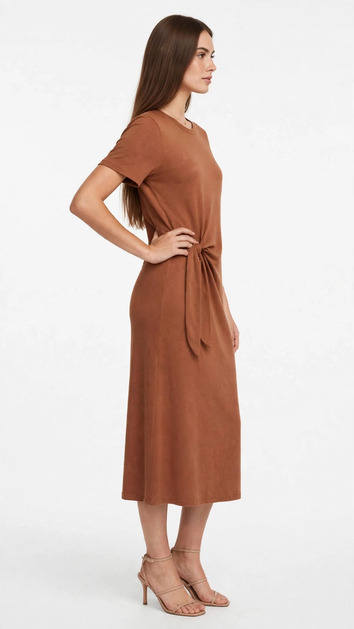 Vestido Amarração Midi