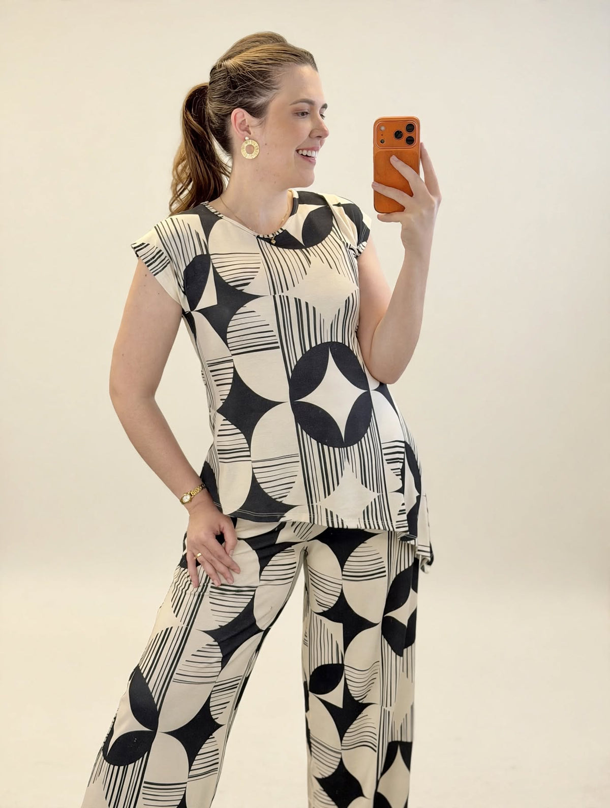 Conjunto de Ponta Estampado