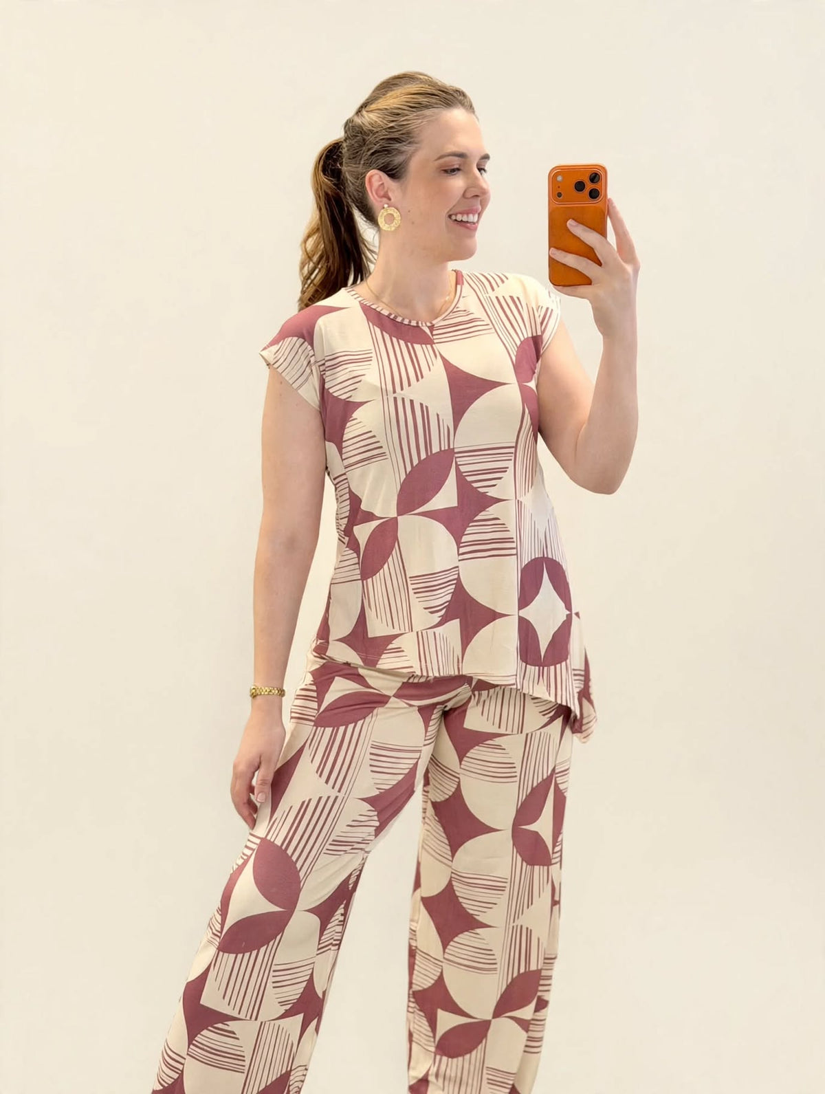 Conjunto de Ponta Estampado