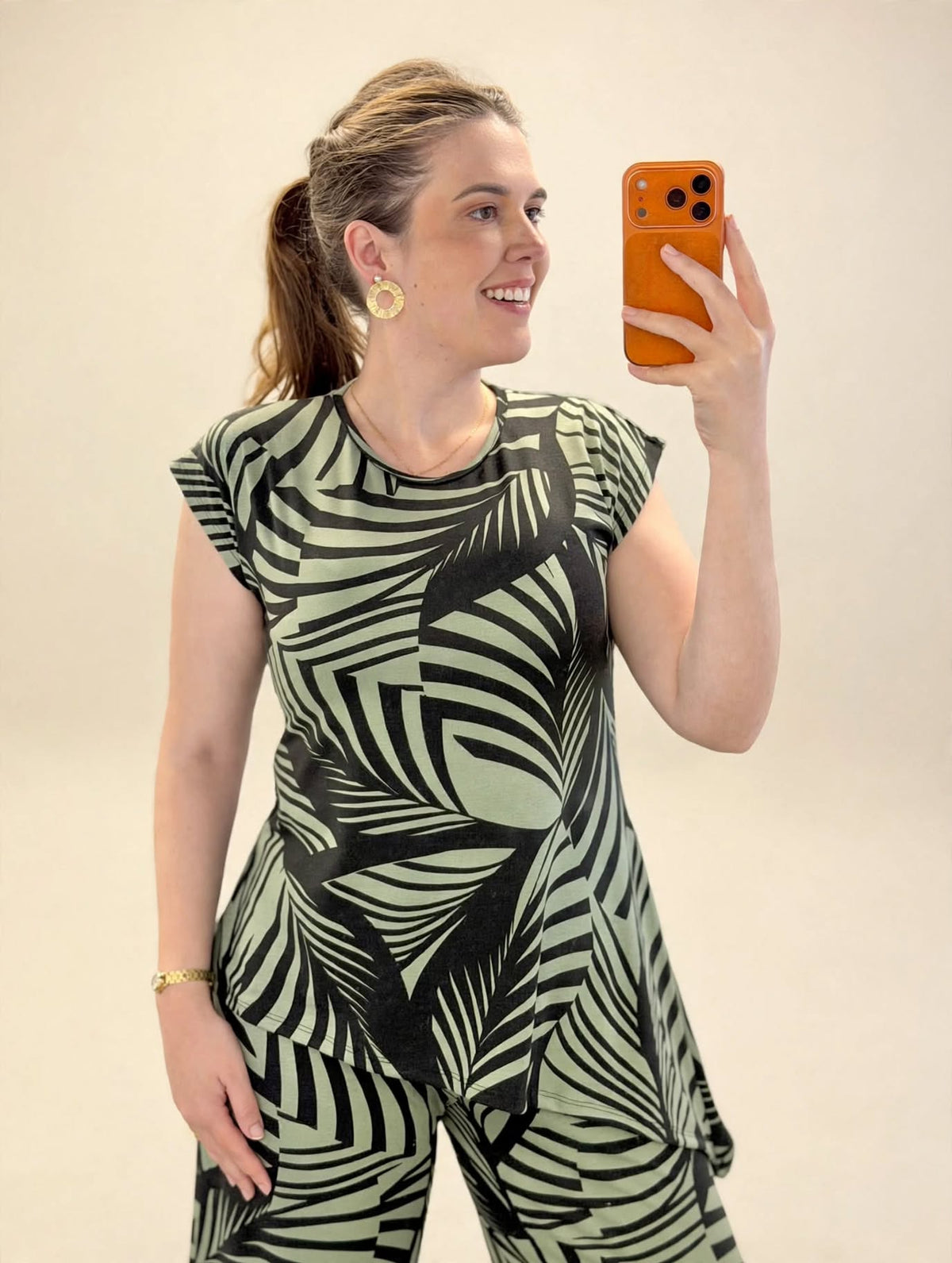 Conjunto de Ponta Estampado