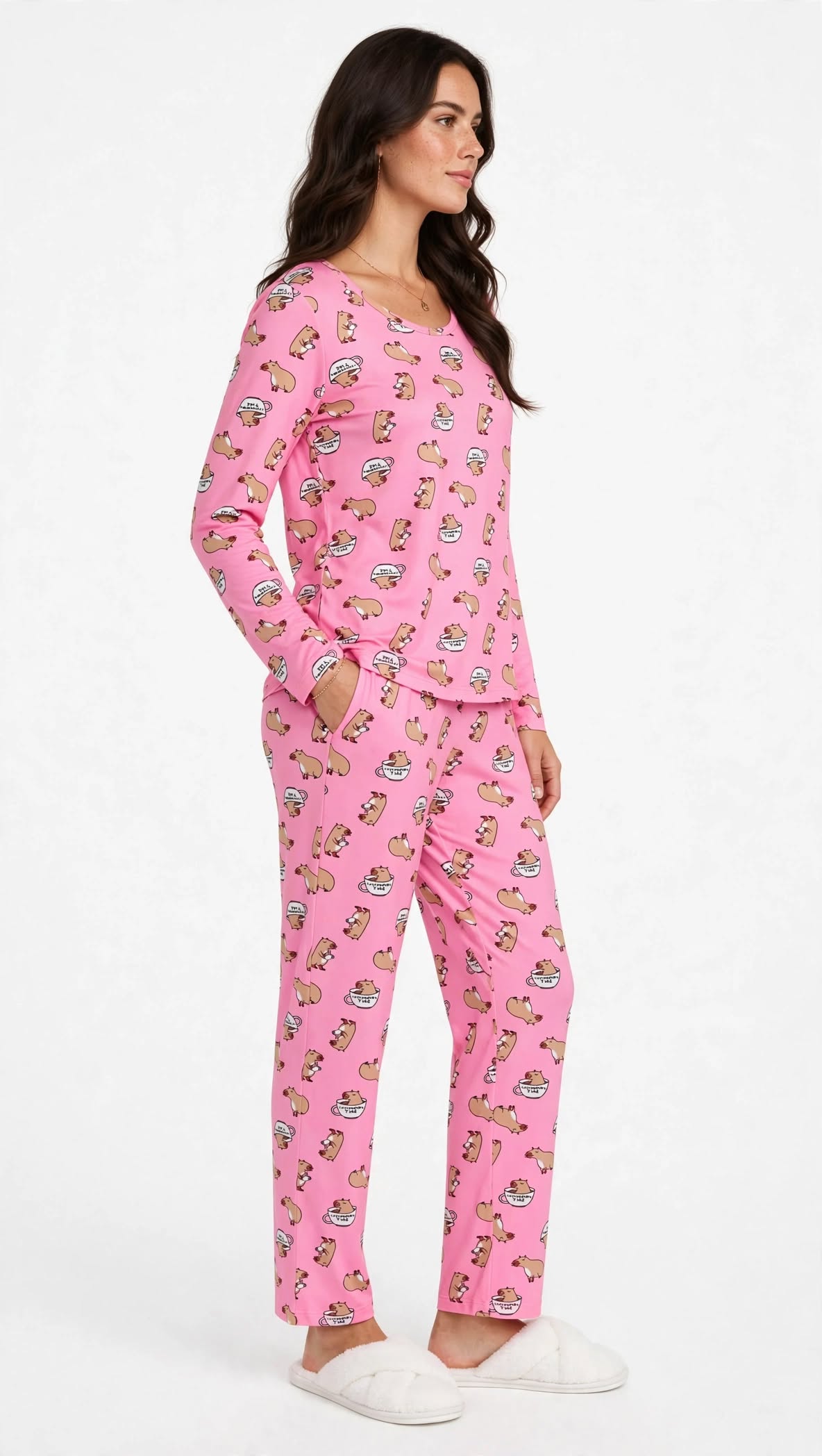 Conjunto de Pijama de Capivara Adulto