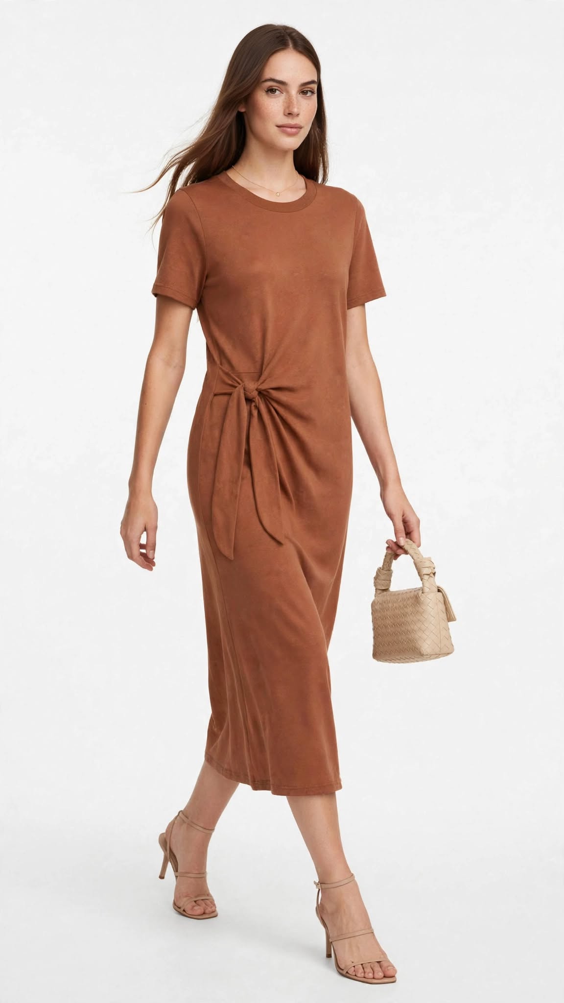 Vestido Amarração Midi